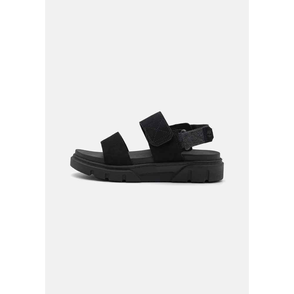 Timberland Greyfield Black Strappy Suede Adjustable Sandals Women's US 8 EU 38.5